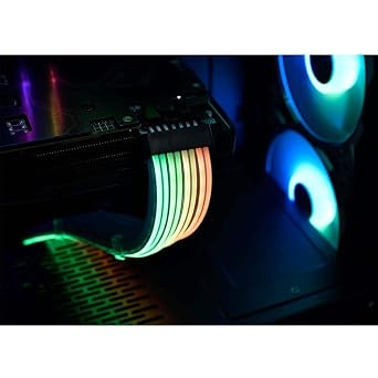 Lian Li قابل للعنونة RGB Strimer Plus Dual 6 + 2 to 8 Pin (الإصدار الأصلي 1 ، وليس إصدار V2)