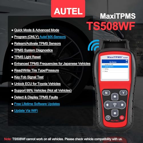 image for Autel TPMS Programming Tool TS508WF, TPMS Sensor Programmer, TPMS Rele