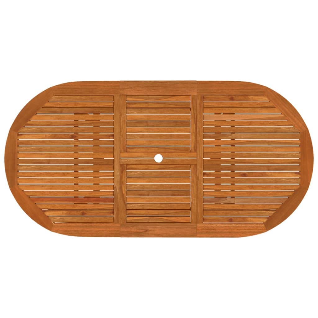 Gartenmöbel-Set, 5-teilig, Massivholz, Eukalyptus, Gartenmöbel, Tisch und Stühle, Terrasse, Set für Terrasse, Terrasse, Außenbereich, ohne Fußstützen