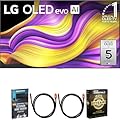 LG 55 Inch G5 Series OLED evo 4K UHD Smart webOS TV with One Wall Design 2025 OLED55G5WUA Bundle with Home Theater Guide, 2 HDMI Cables and Deco Essentials CPS 2 Year Premium Extended Protection Pack