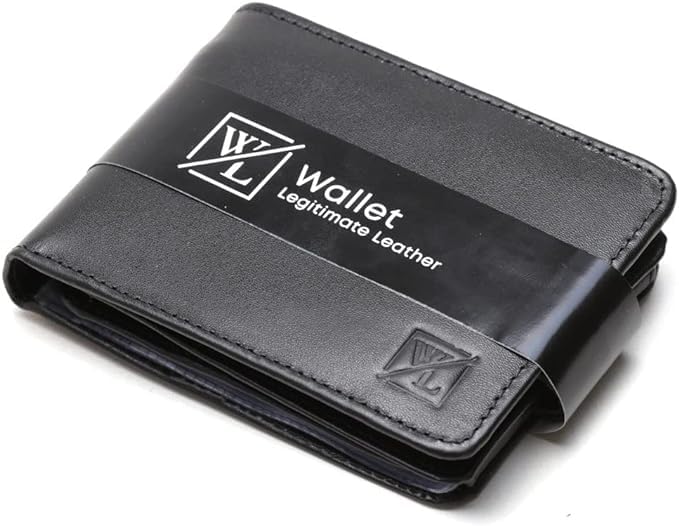 Carteira Masculina Couro Legitimo Porta Cheques Grande Completa rg cnh (PRETO)