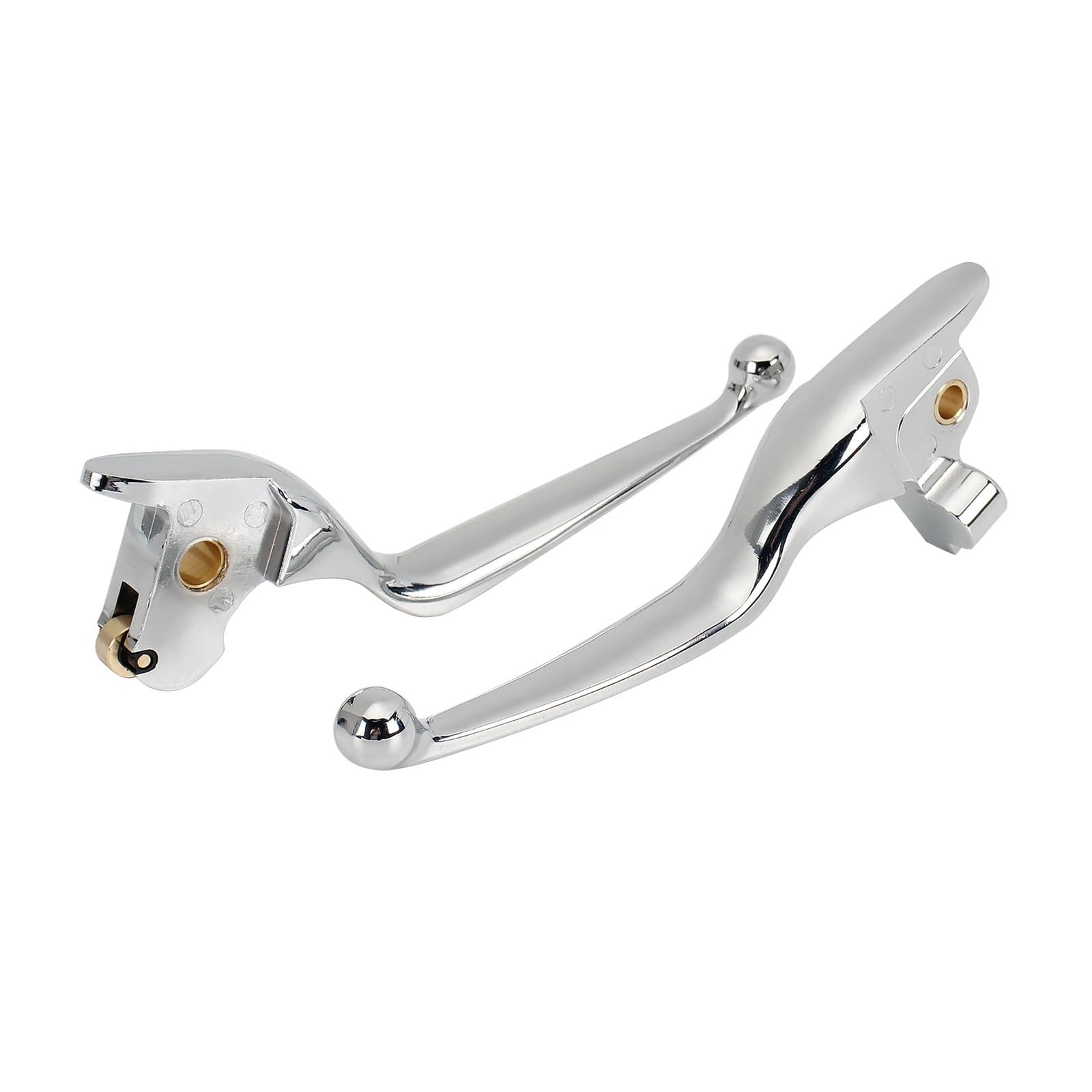 Ywqjiopm 1 Pair Chrome Motorcycle Brake Clutch Lever 1 Pair Motorbike Brake Clutch Levers For Touring Electra Glide/Cvo Street Glide For Road King For Road Glide Hydraulic Lever
