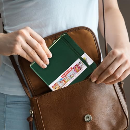 Image of 5x5 Pocket Sketch Book,80gsm Hardcover Art Sketchbook for Drawing Journal