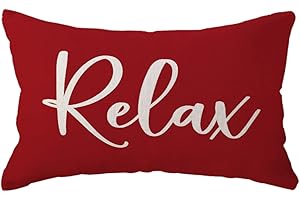 ULove Love Yourself Red Decorative Throw Pillow Cover