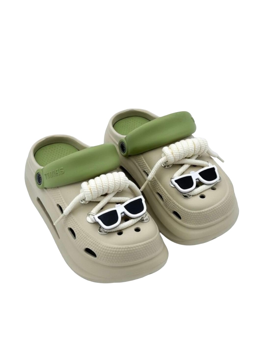 kzully | Clogs for Women | Platform Slip-On Footwear | Sunglass Charm Detail Slides | Lightweight Casual Daily | Stylish Outdoor Wear-picture-25