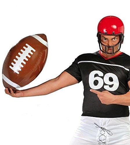 Inflatable American Football (15.7 in) - Sports Accessory for Parties and Celebrations - Ideal for Themed Events and Games - Suitable for All Users - Brown