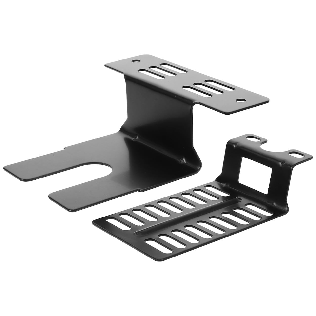 Soporte de motor para barbacoa metálico POPETPOP con base protectora de alta resistencia