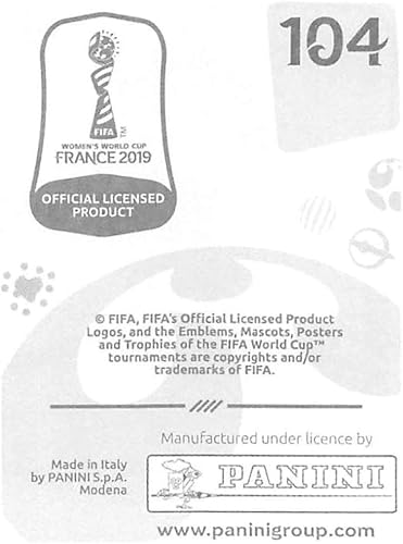 Miniatura 2 de 2019 Panini FIFA Women's World Cup France Album Stickers (Individual Sticker Only) Soccer #104 Sara Doorsoun Germany 2 Inch by 2 1/2 Inch