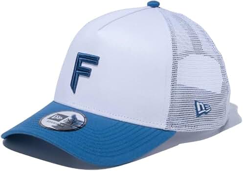 北海道日本ハムファイターズNEW ERA 9fortyキャップネイビー×ホワイト キッズ Youth 9FORTY A-Frame トラッカー 北海道日本ハム