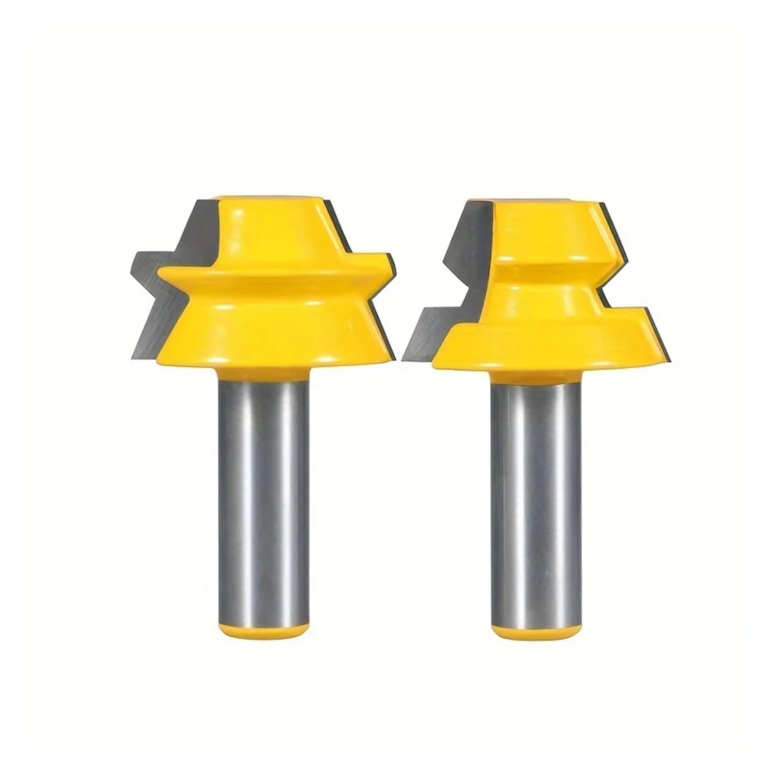 ‌2PC 12mm/12,7mm Schaft Achteckiger Einsteckfräser Kantenschneider Nutfräser for Holzbearbeitung Halbschaftkompatibel‌(12mm)