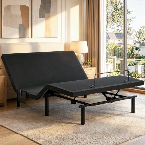 Marsail Adjustable Bed Frame Queen Electric Adjustable Bed Base with Remote&Zero Gravity Position Bed,Adjustable Base LED Light, USB Charging Station, Easy Assembly