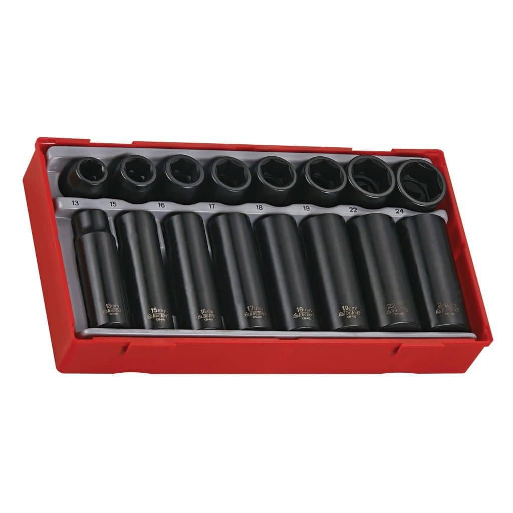 Teng Tools 13.0mm, 1/2 in Drive Impact Socket Bi-Hexagon, 50.0 mm length