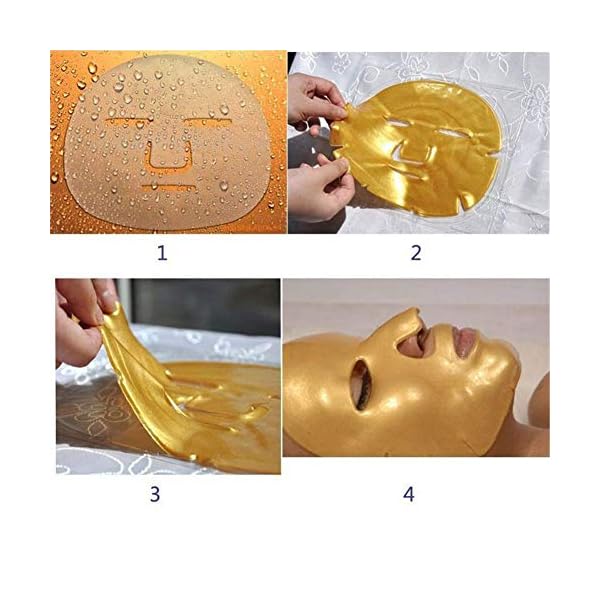 Adofect-12PC-24K-Gold-Gel-Collagen-Crystal-Facial-Masks-Sheet-Patch-For-Anti-Aging-Puffiness-Anti-Wrinkle-Moisturizing-Deep-Tissue-Rejuvenation-and-Hydrates-Skin Adofect 12PC 24K Gold Gel Facial Masks Collagen Crystal Sheet Patch For Anti Aging, Puffiness, Anti Wrinkle, Moisturizing, Deep Tissue Rejuvenation and Hydrates Skin