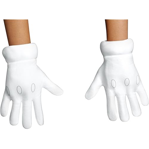 Disguise Super Mario Gloves White