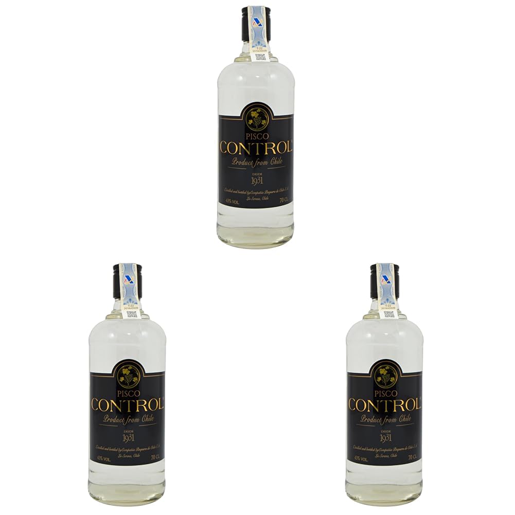 Pisco Control Gran Tresterbrand aus Chile (1 x 0.7 l) (Packung mit 3)