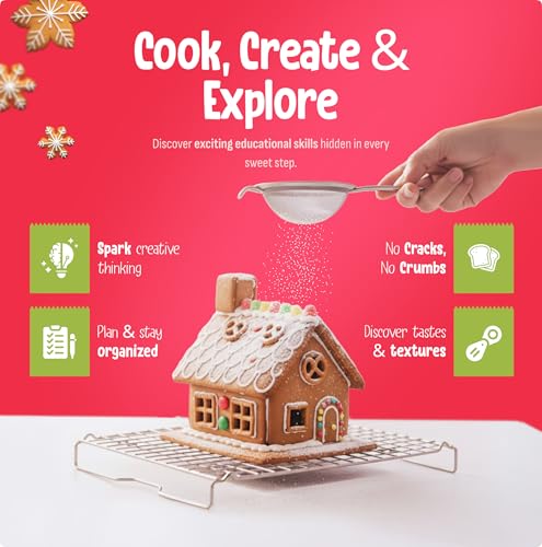 image for Baketivity Baking Kit Holiday Gingerbread House Kit - Bake And Build E