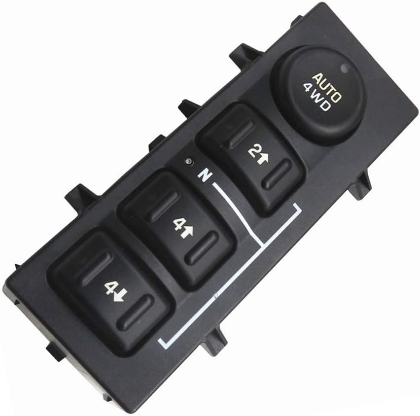 Car Drive Transfer Switch 4Wd 4-Wheel Drive Switch with Auto 4Wd Button 15164520 for Select for Cadillac for Escalade 19259313, 15136039