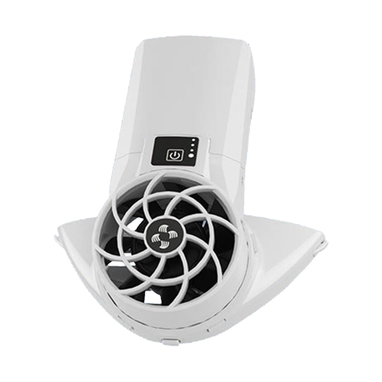 Almencla Ventilateur de Casque de Chantier, Multifonctionnel, Réglable, Portable et Rafraîchissant, Idéal pour Les Chantiers de Construction En été et Les Sall