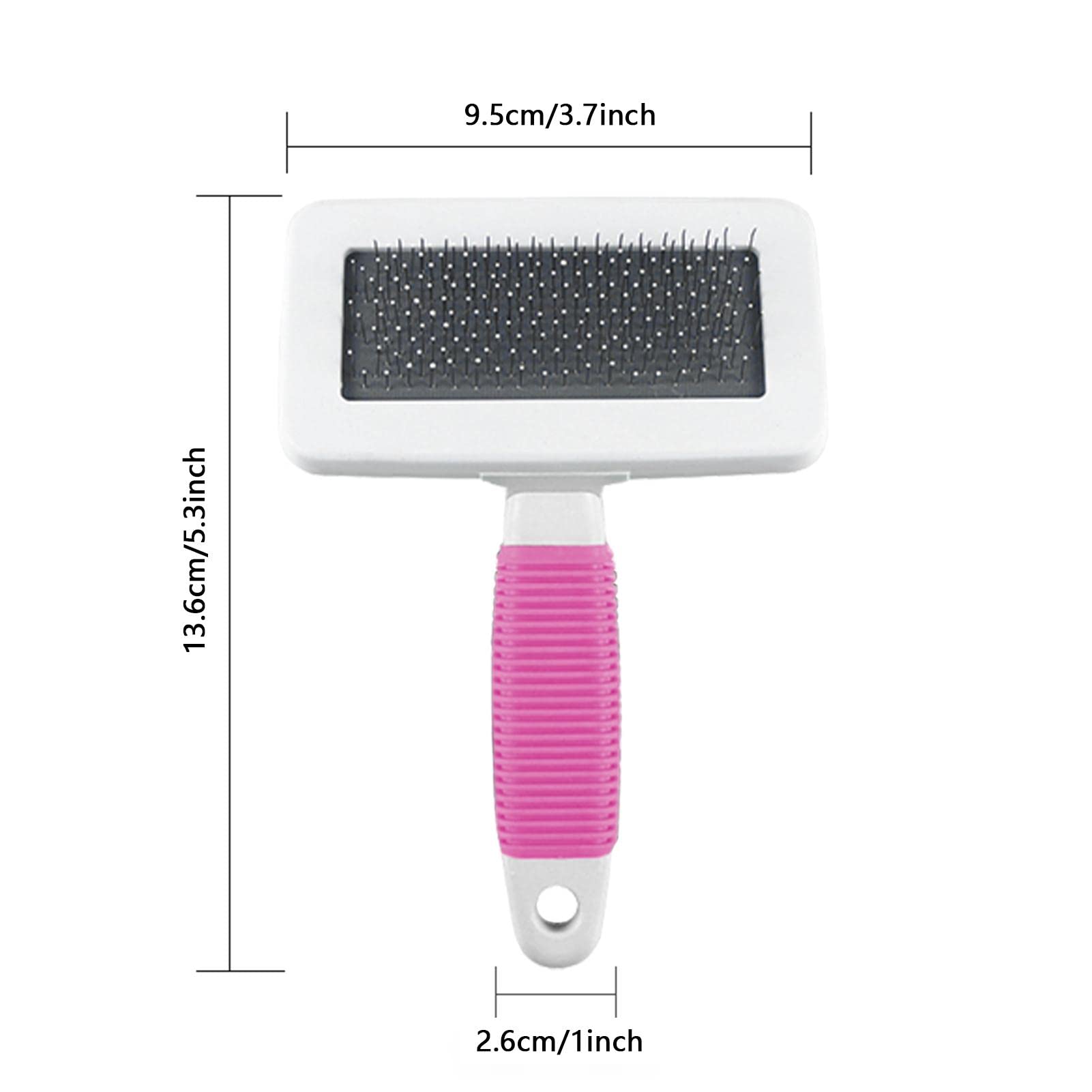 cepillo de pelo para mascotas | Cepillo de acero inoxidable para perros y gatos para muda de pelo | Cepillo para Perros para Mascotas de Pelo Largo o Corto Suministros para Mascotas Elimina enredos y