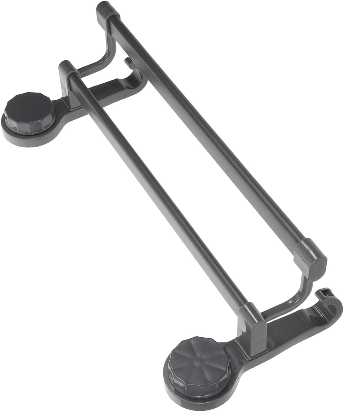 Generic Suction Towel Bar Double Bath Towel Rack with Suction Cups Wall Mounted No Drill Installation Removable Shower Mat Rod for Kitchen Bathroom(42cm