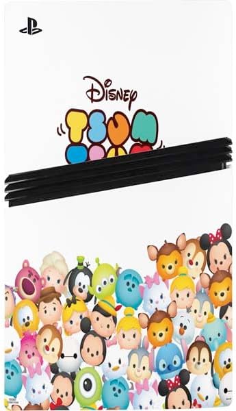 Skinit Decal Gaming Skin Compatible with PS5 Pro Bundle - Officially Licensed Disney Tsum Tsum Art Design