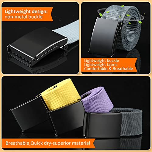 Image of Yahenda 20 Pcs Web Belt for Men Women Belt Adjustable Canvas girdle Golf Strap with Military Buckle Casual Web girdle