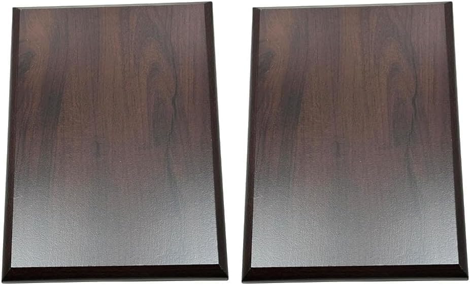 Express Medals Various Sizes of Cherry Color DIY Blank Award Plaque with Beveled Edge Trophy Gift Plaques