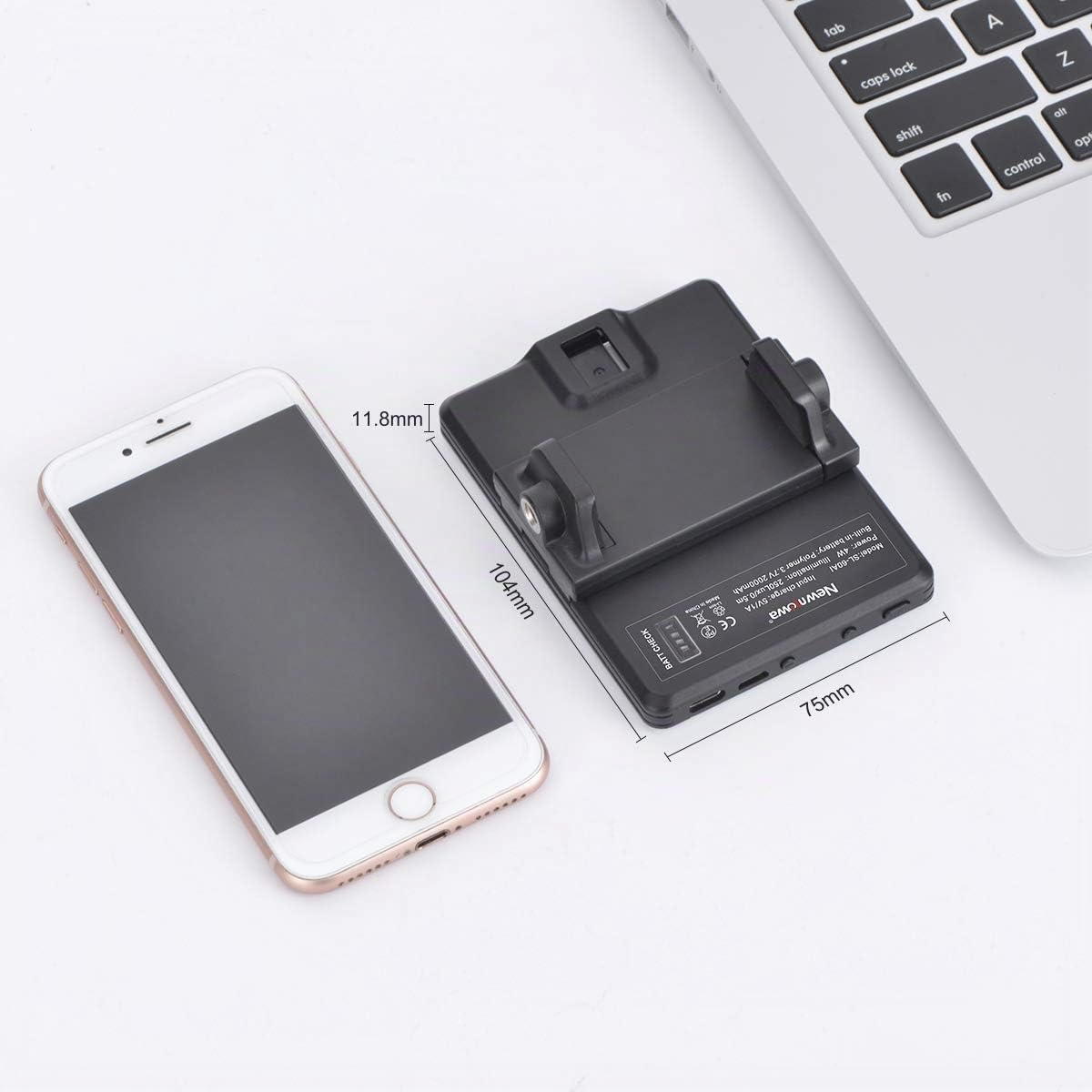 Newmowa LED 60 Professionale Luce video,Luce per Video Conferenza, 3200-5600K 3 modi luce regolati Luce portatile per Phone, iPhone, Android, iPad, Laptop