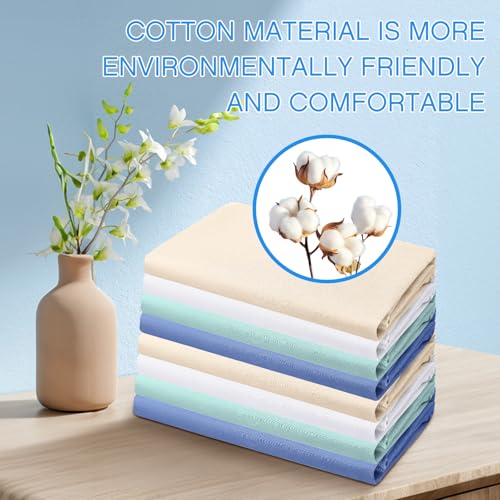 Image of Macarrie 30 Pcs Cot Sheets for Daycare Bulk 23 x 51 Inch Fitted Cot Bed Sheets with Elastic Corner Loops for Child Boys Girls, Daycare Essentials for for Toddler and Preschool(Multiple Colors)