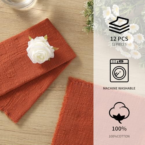 Servilletas de Tela hechas a mano, 17 x 17 pulgadas, pack de 12 miniatura 2