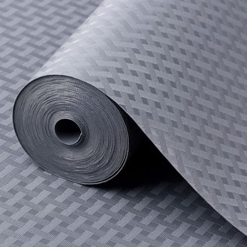 Image of JD FRESH 3 Meters EVA Food Grade Fridge Mats /Anti Slip Mat for Kitchen /Washable Shelf Liner Roll Sheet for Wardrobe /Cabinet /Dining Table /Drawer Mat Roll /Refrigerator Mats (Diamond Texture, Grey)