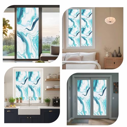 Película para ventana privacidad azul clara 23.6x59 in miniatura 7