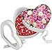 Belle Vous 2-Stufige Herzf&ouml;rmige Blumen-Geschenkbox mit Deckel - B23 x L19,5 x H16,5 cm Gro&szlig;e Box Geschenk Box Set - Geschenkverpackung Geburtstag, Geschenkbox Hochzeit, Blumen & Dekoration
