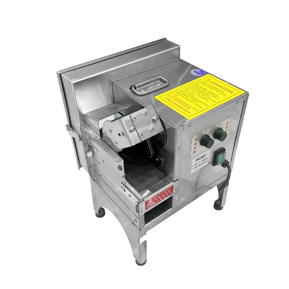 Affettatrice elettrica per verdure con spessore regolabile da 1,5 a 35 mm e doppio controllo di velocità per una preparazione efficiente degli alimenti