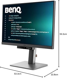 BenQ Rd240Q Computer Monitor 61.2 Cm (24.1") 2560 X 1600 Pixels, W129019351 (Cm (24.1) 2560 X 1600 Pixels Wqxga LCD Black)