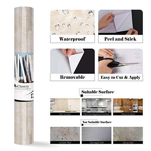 Lacheery 15.8"X317" Jade Marble Wallpaper Peel And Stick Countertops Faux Marble Contact Paper Peel And Stick Marble Sticker Countertop Granite Look Removable Wallpaper Self Adhesive Desk Shelf Liner #TOP6