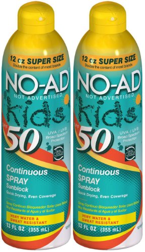 No AD Kids C-Spray SPF 50-12 oz