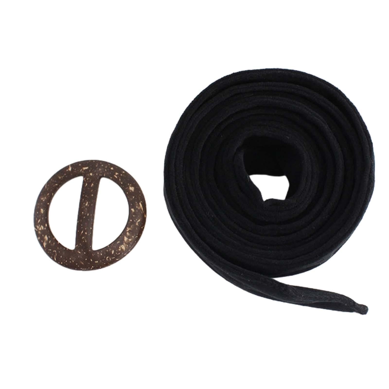 Women Woolen Overcoat Waist Belt Waist Belt for Overcoats Jacket Woolen Coat Black-image-9