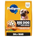 Pedigree Complete Nutrition Big Dog Dry Dog Food, Roasted Chicken, Rice and Vegetable Flavor, 16 lb. Bag