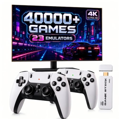 2026 New Retro Game Console, Game Stick Pro 4K HDMI TV Video Game...