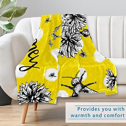 Couverture chaude fleurs et bourdons pour pique-nique et camping - 7