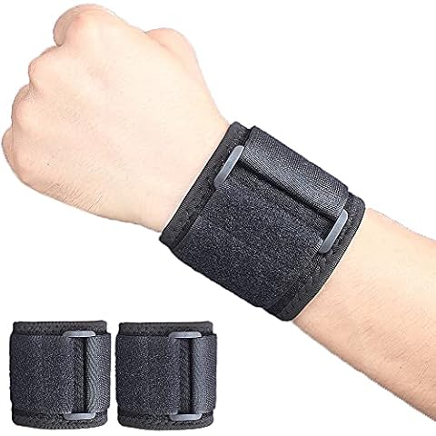 YUNYILAN 2 PCS Wrist Brace for Carpel Tunnel,Comfortable Wrist Band Provide Extra Wrist Support Help Sprained Sore,Arthritis,Tunnel Syndrome,Ganglion Cyst,Relief Wrist Compressio (Black) Cover
