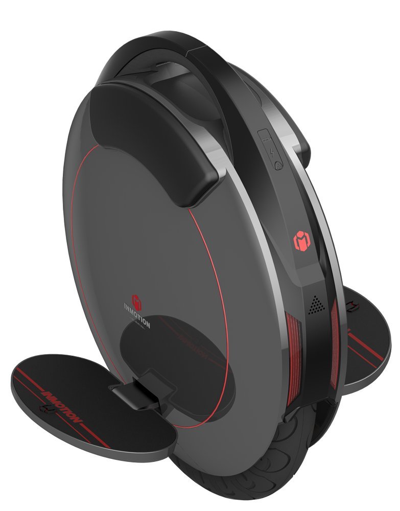 INMOTION Gyroroue Electrique V5F, Adulte, Noir, Taille Unique EU, Moteur 1000W, Autonomie jusqu'à 35km, 25lm/h, Pneu Gonflable 14", Fine et Puissante