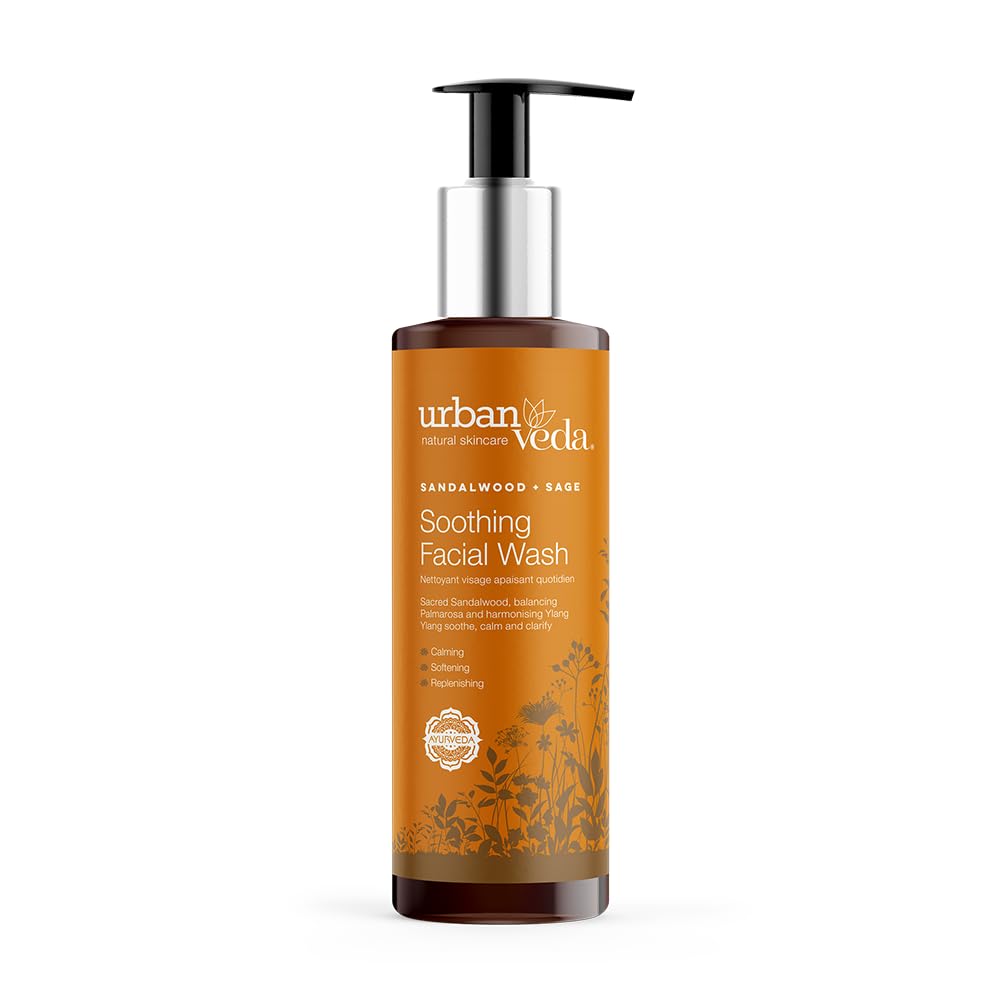 Urban Veda Sandal Wood + Botanics Daily Soothing Facial Wash, 150Ml