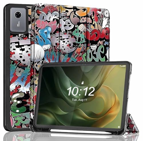 Image of ProElite Cover for Motorola Pad 60 Neo 11 inch 2025 case Cover, Soft Flexible Flip Case Cover for Motorola Pad 60 Neo 11 inch 2025 with Pen Holder [Recoil Series] - Hippy