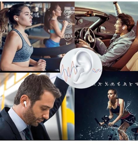 Image of Air Buds pro 2nd Generation Bluetooth 5.4 Earbuds with Deep Bass, Noise Cancelling Headphones for Android, Samsung, and iPhone