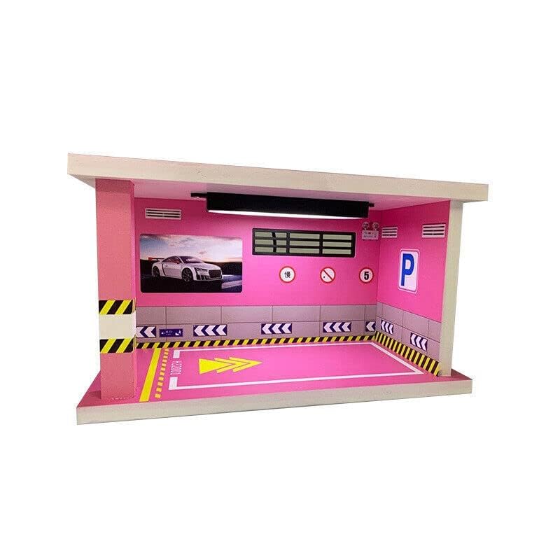Metro Toys & Gift 1:32 Car Garage with Parking Lot Scene Display Case with LED Lighting for Die-Cast Car -1 Parking Space (Car not Included) (132-1F)