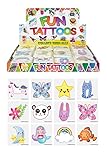 Henbrandt 24 x Cute Temporary Tattoos Children's Birthday Loot Party Bag Filler