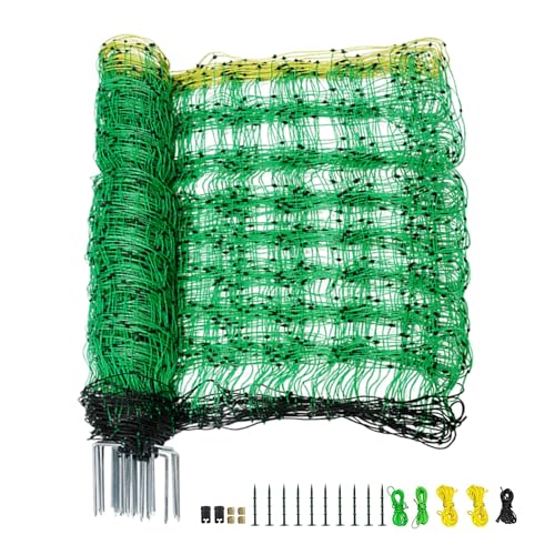 Electric Fencing Net, 35.4' H x 164' L, Portable Double...