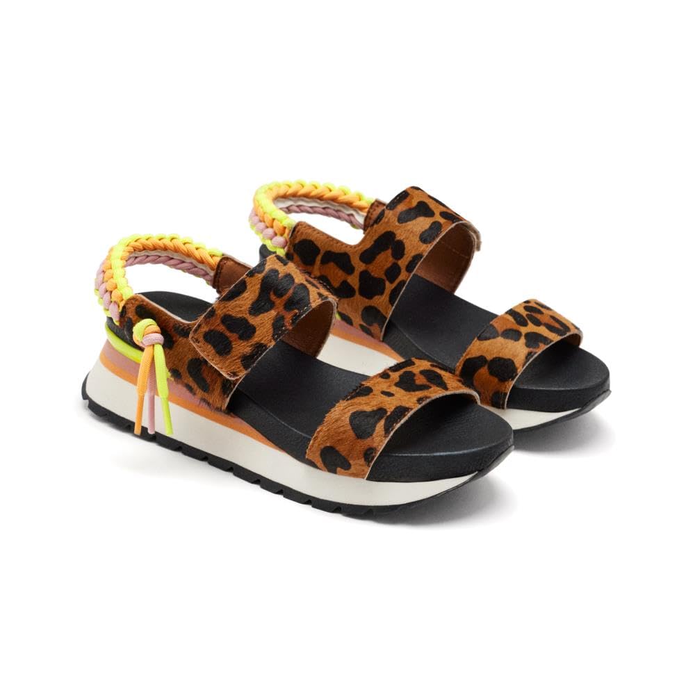 GIOSEPPO Women's Leverett Sport Sandal, Leopard, 5 UK